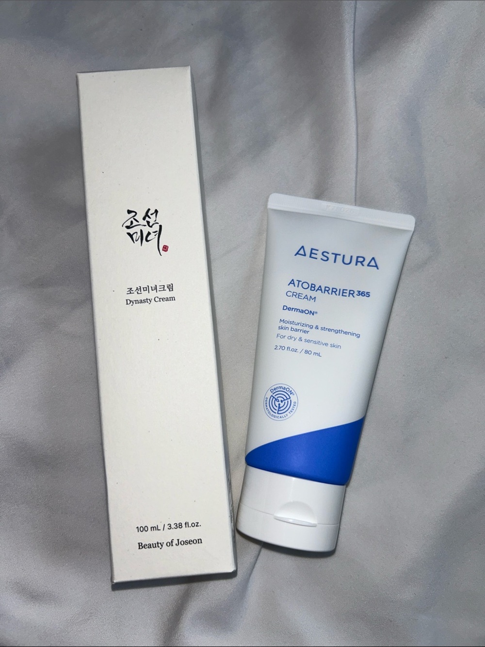 Aestura Atobarrier & Beauty of Joseon cream